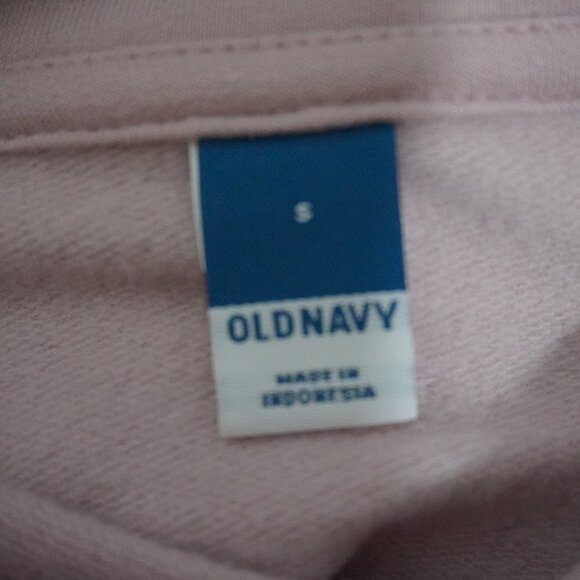 Old Navy Womens Light Pink Cowl Neck Long Sleeve Fleece Sweat Shirt Size Small - Picture 7 of 8